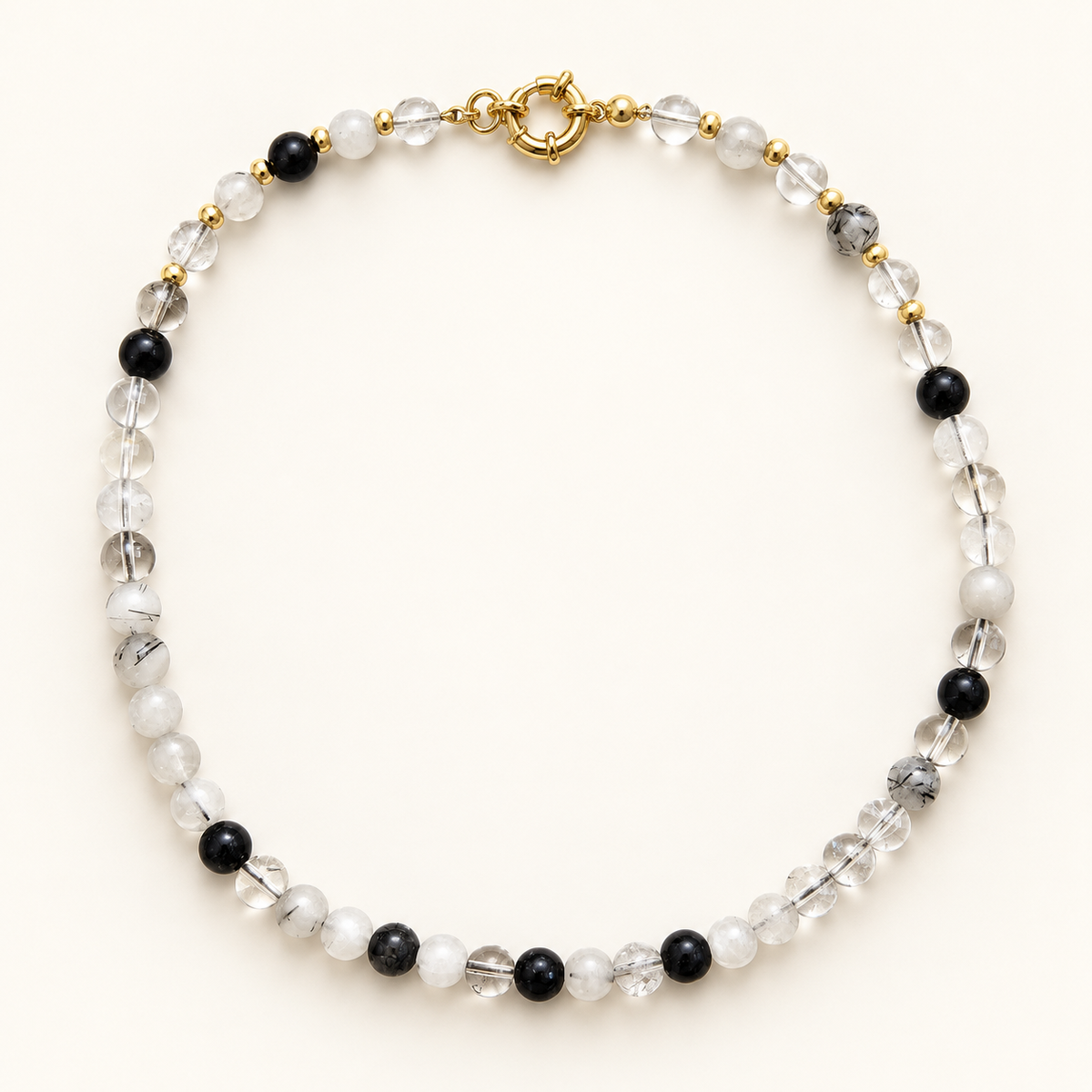 Wren Choker – Gray Rutilated Jasper