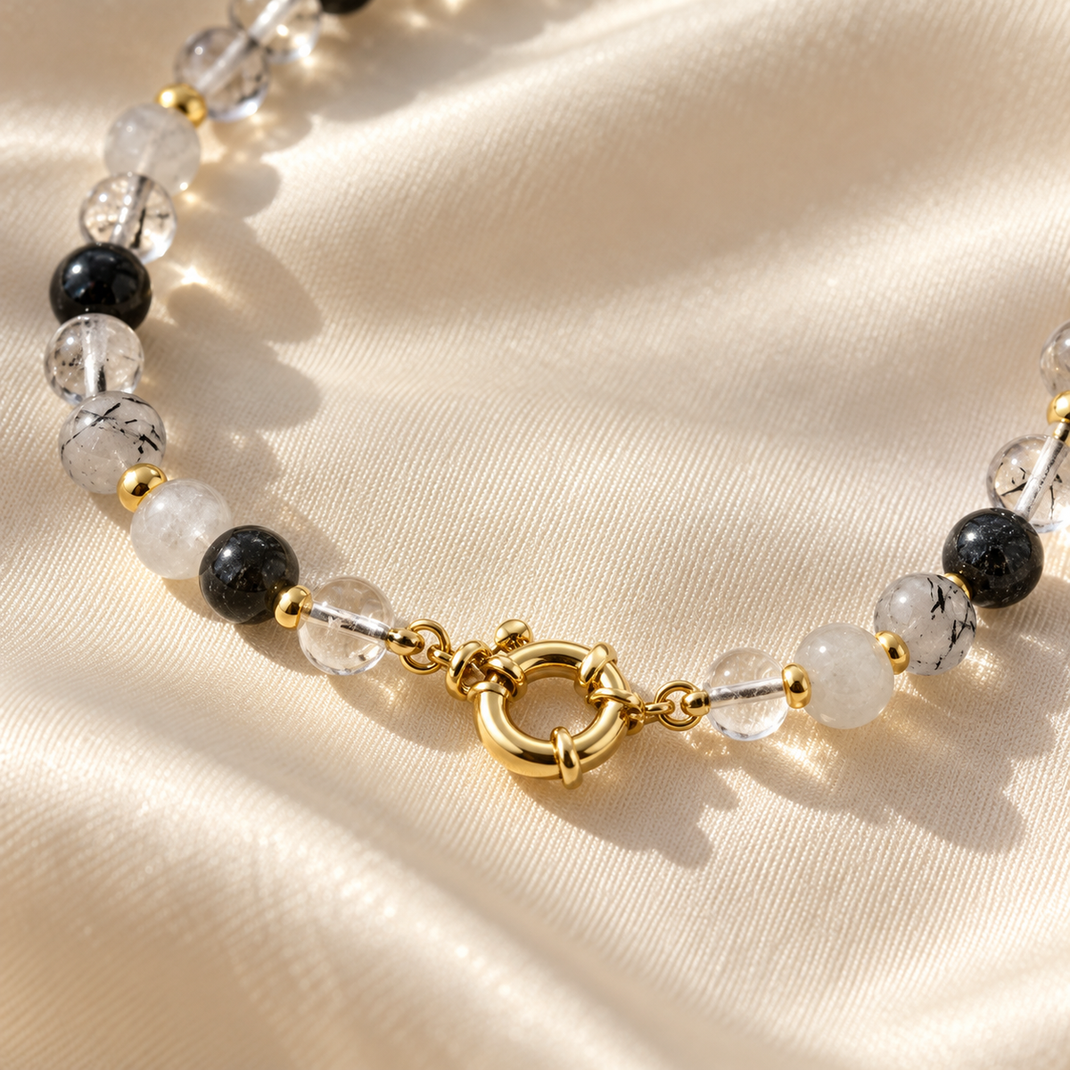 Wren Choker – Gray Rutilated Jasper